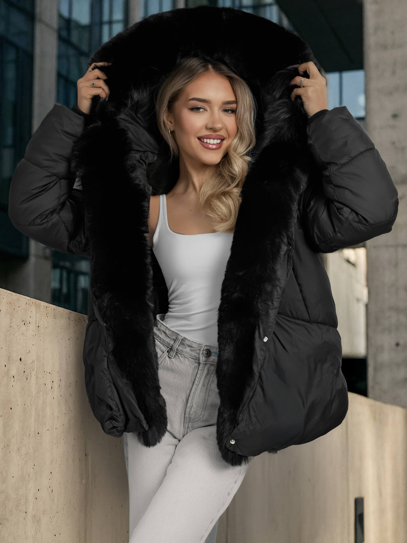 Damen Jacke Schwarz OZONEE O/16M9179/392Z