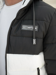 Herren Winterjacke Schwarz-Weiß OZONEE JS/31M5083/281