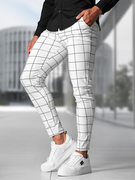 Herren Chino Hose Weiß OZONEE O/P4009Z