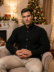 Herren Pullover Schwarz OZONEE NB/MM6020/4Z