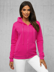 Damen Kapuzenpullover Dunkelrosa OZONEE JS/W03Z