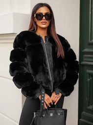 Damen Jacke Schwarz OZONEE JS/11Z8080Z