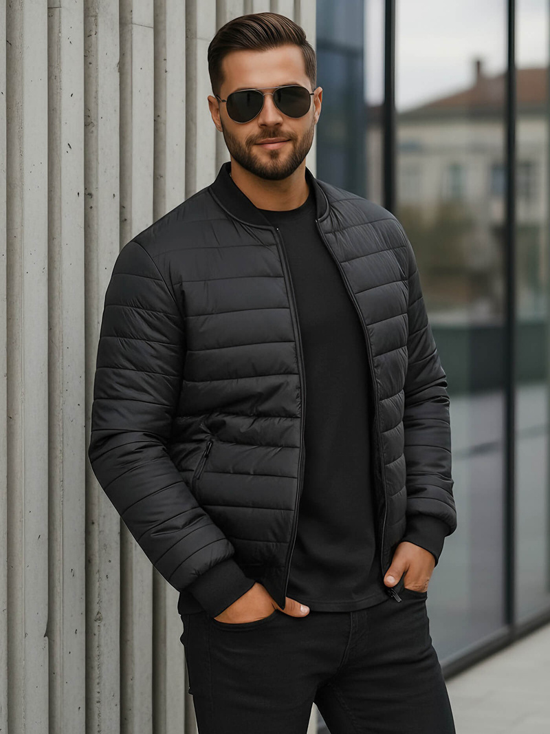 Herren Jacke Schwarz OZONEE JS/MY02Z