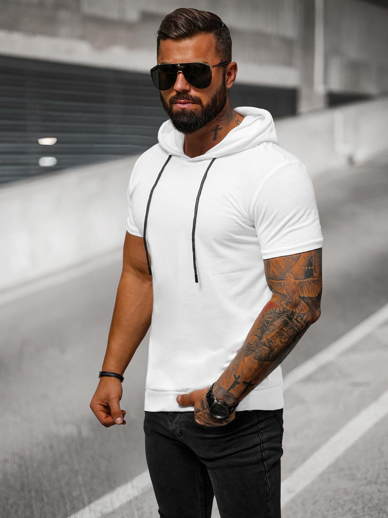 Herren T-Shirt Weiß OZONEE JS/8T955/1