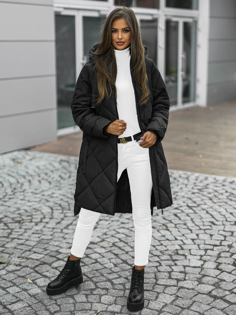 Damen Jacke Schwarz OZONEE JS/5M3168/392Z