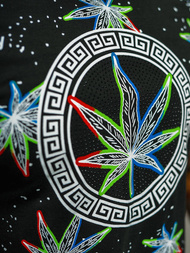 Herren T-shirt Schwarz OZONEE O/T136/3