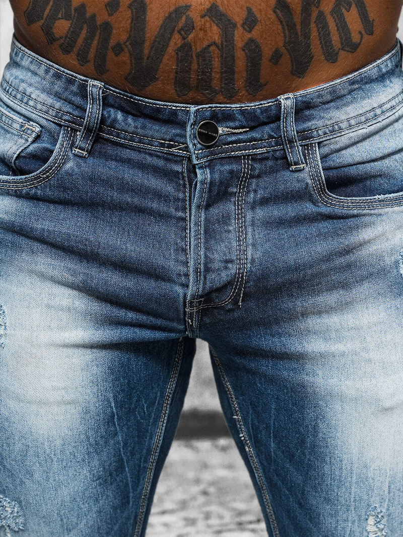 Herren Jeanshose Blau OZONEE NB/MP0008B