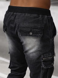 Herren Jogger Jeanshose Schwarz OZONEE NB/MP0108N