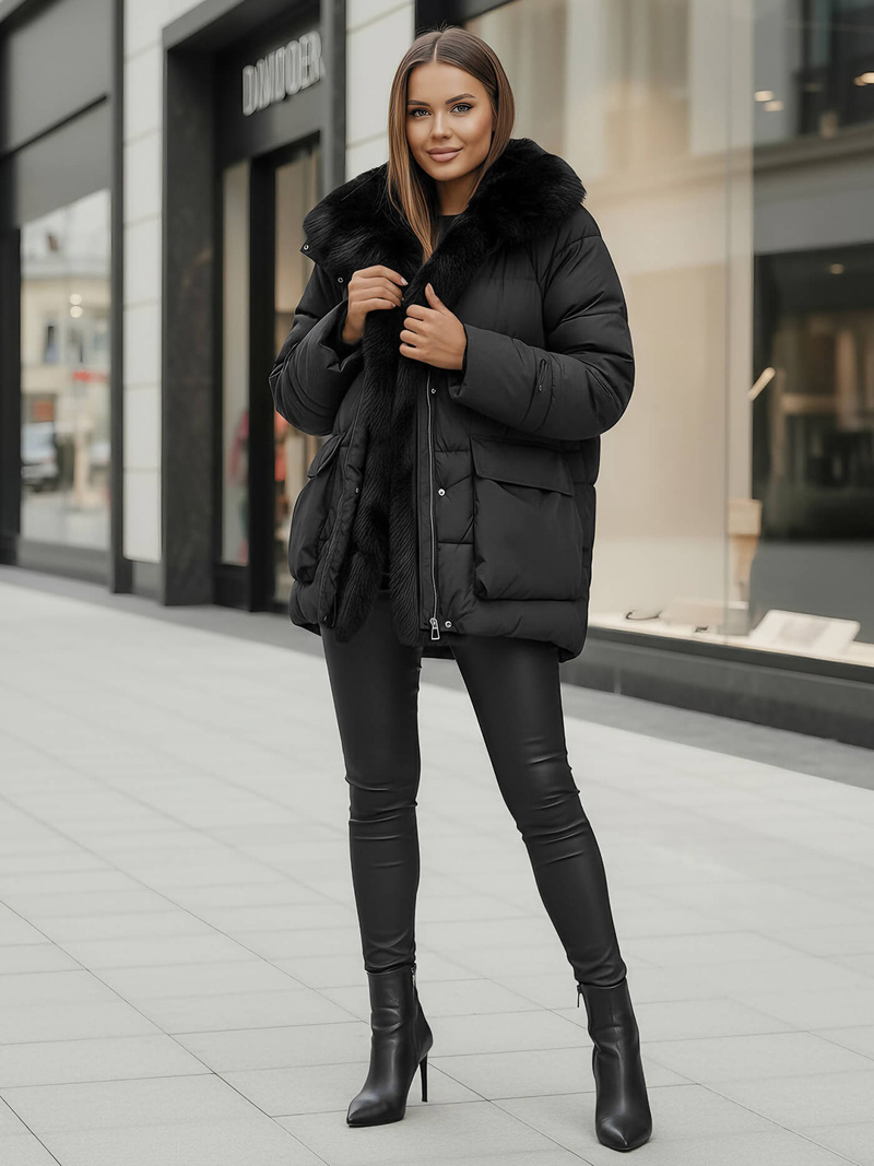 Damen Jacke Schwarz OZONEE JS/16M9185/392Z