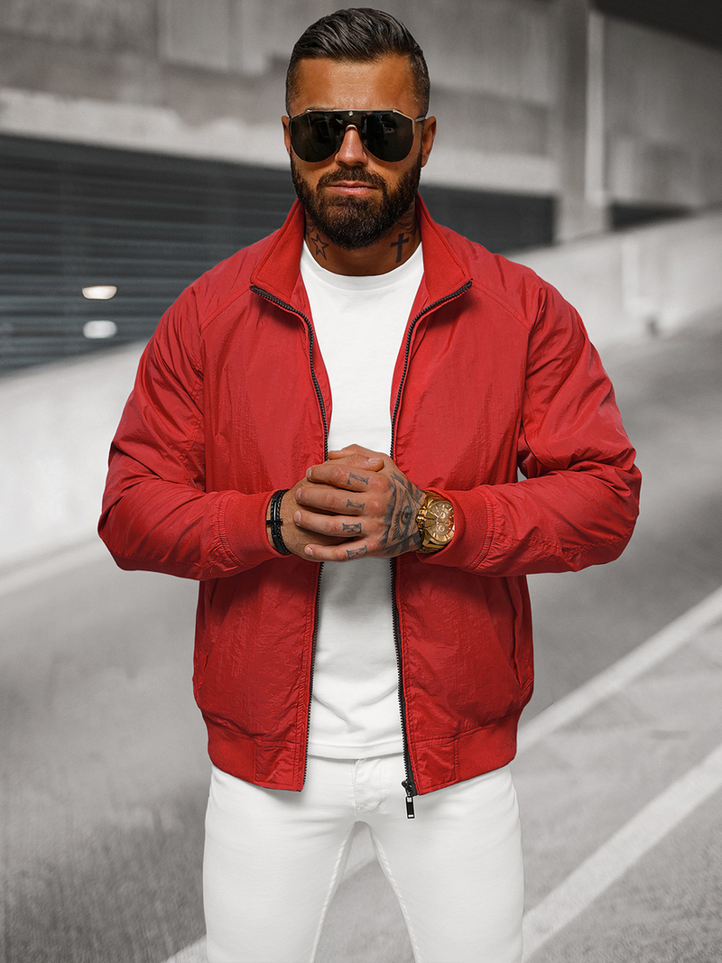 Herren Jacke Rot OZONEE JS/5M3212/270