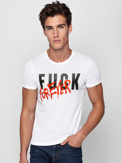 Herren T-shirt Weiß OZONEE O/T1267/1Z