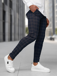 Herren Chino Hose Dunkelblau OZONEE DJ/5632Z