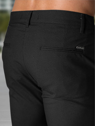 Herren Chino Shorts Schwarz OZONEE DJ/4400Z