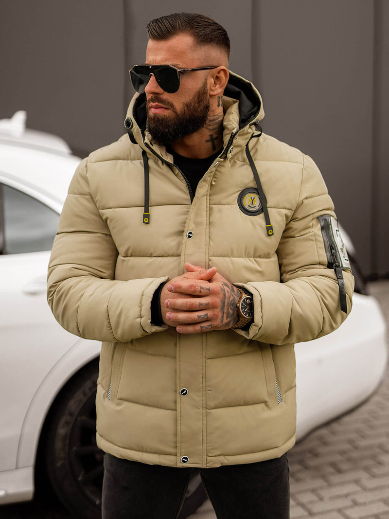 Herren Jacke Beige OZONEE JS/57M7503/62Z
