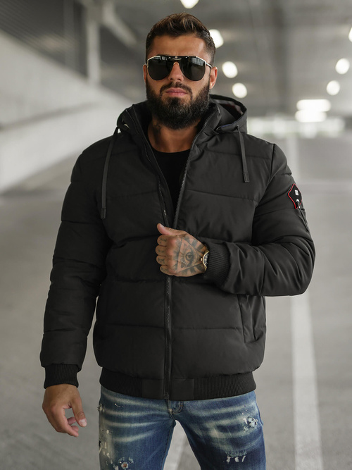 Herren Winterjacke Schwarz OZONEE JS/31M5031/392Z