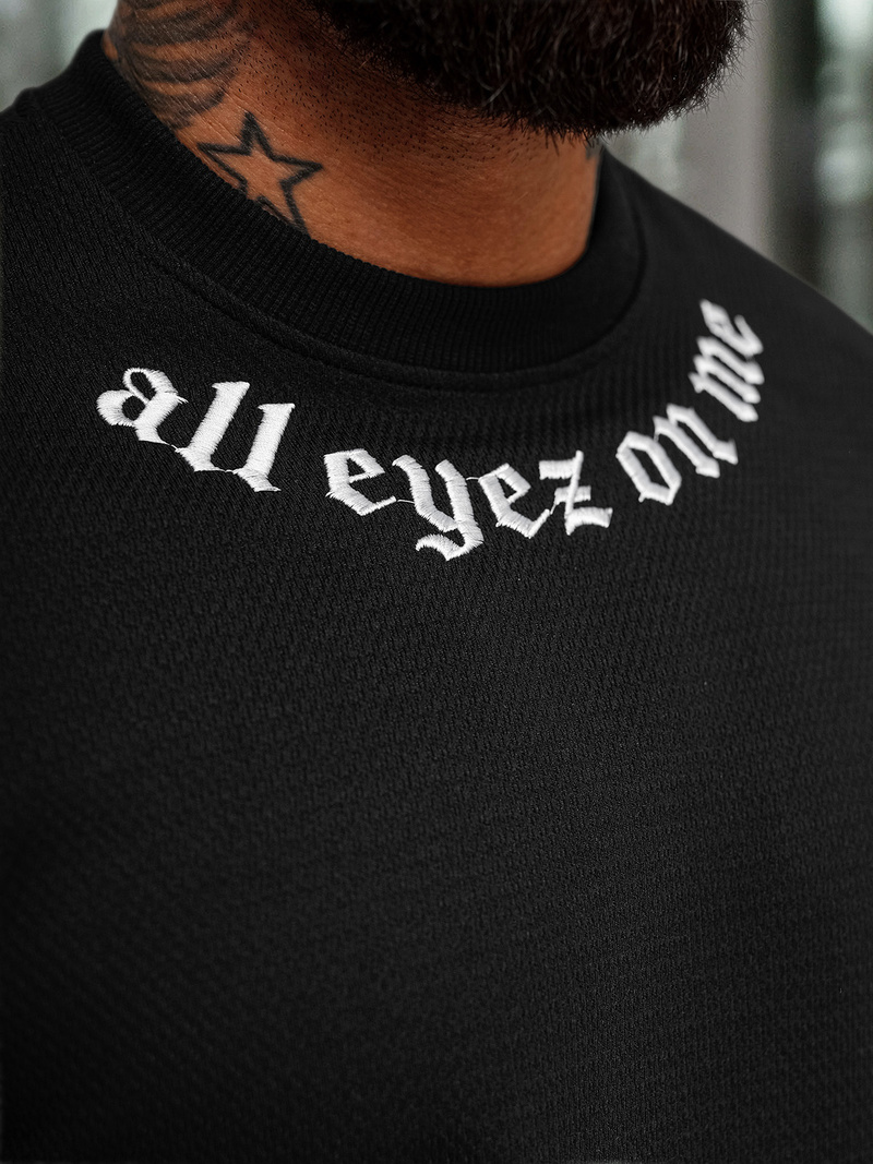 Herren Sweatshirt Schwarz OZONEE O/P2027Z