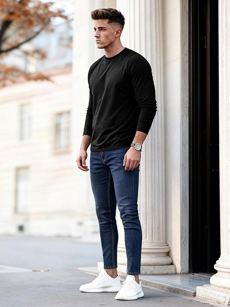 Herren Jeanshose Dunkelblau OZONEE O/JK2951Z