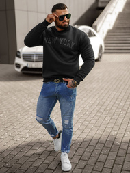 Herren Sweatshirt Schwarz OZONEE JS/8B1362/3