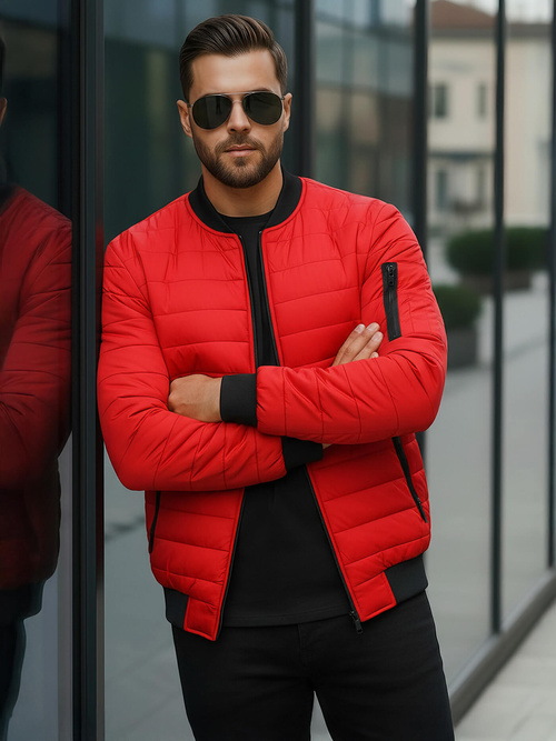 Herren Jacke Rot OZONEE JS/MY02Z