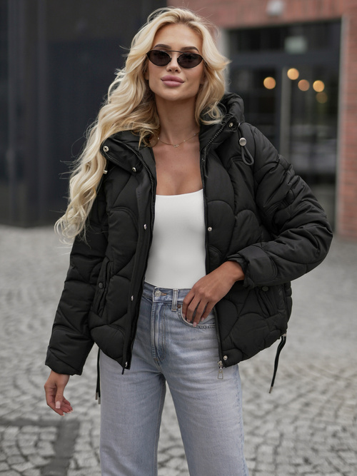 Damen Winterjacke Schwarz OZONEE JS/5M3336/392Z