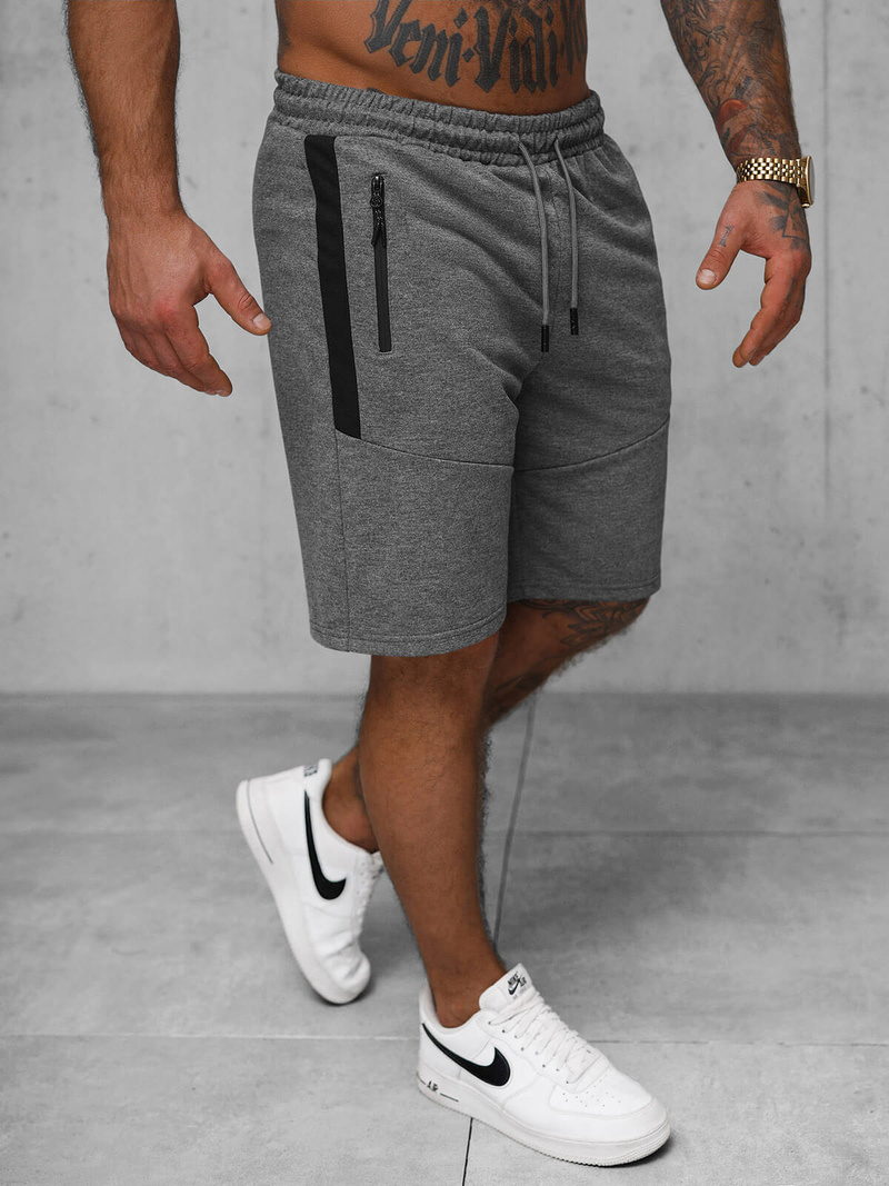 Herren Sportshorts Anthrazit OZONEE JS/8K1500/5