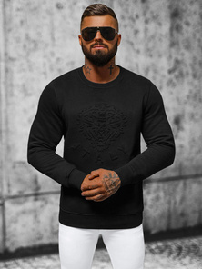 Herren Sweatshirt Schwarz OZONEE NB/MF2010