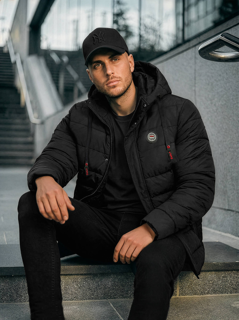 Herren Jacke Schwarz OZONEE JS/31M5081/392Z