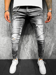 Herren Jeanshose Anthrazit OZONEE O/B6433
