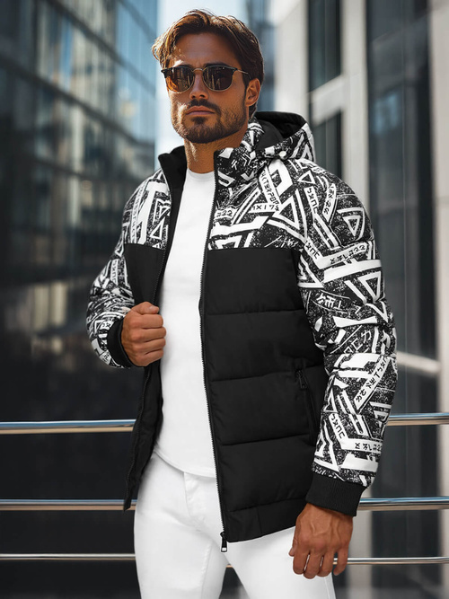 Herren Winterjacke Schwarz OZONEE JS/31M5025/392Z