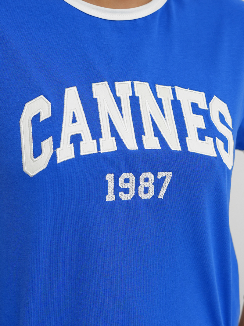 Damen T-shirt Blau OZONEE JS/R62184