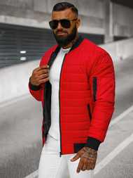 Herren Jacke Rot OZONEE JS/MY02Z 