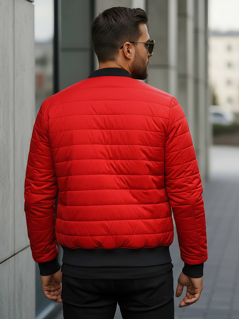Herren Jacke Rot OZONEE JS/MY02Z