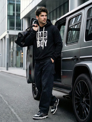 Herren Kapuzenpullover Schwarz OZONEE JS/65B3909/3Z