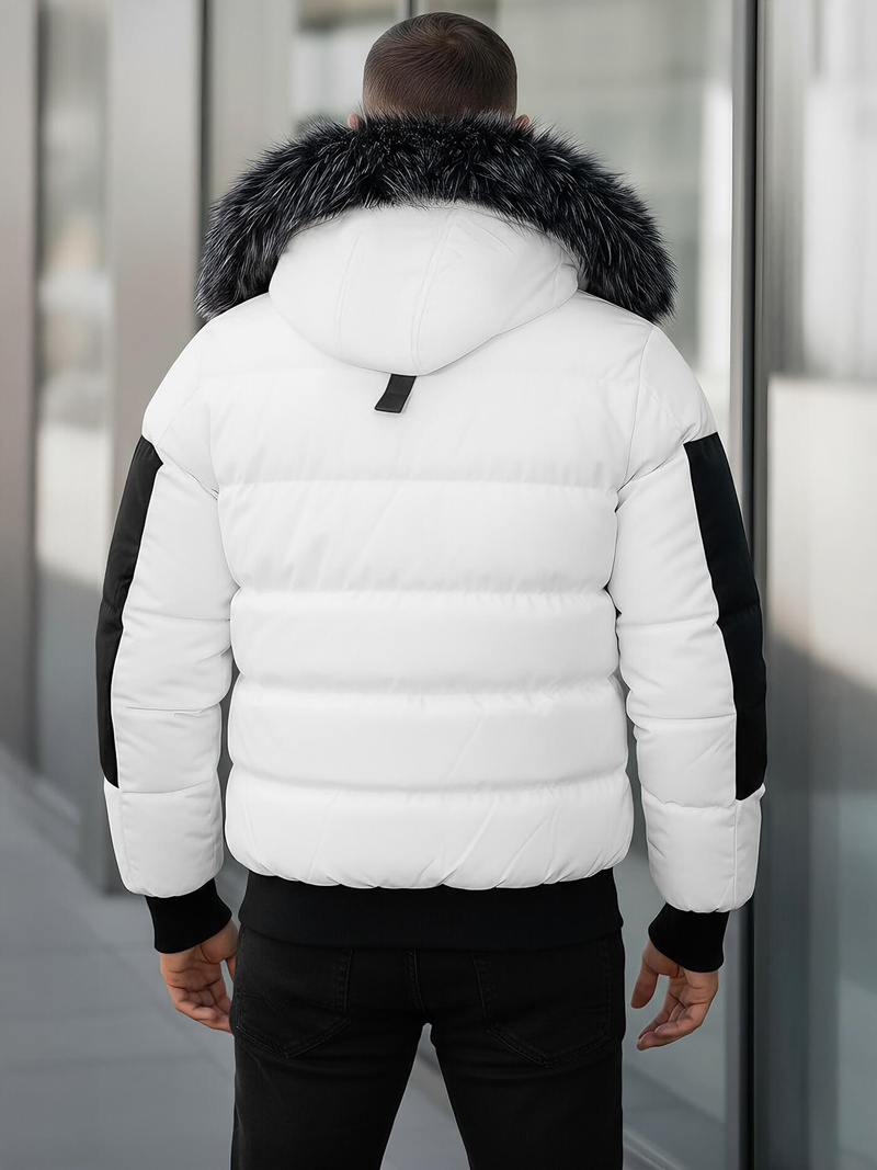 Herren Winterjacke Weiß OZONEE O/M798Z