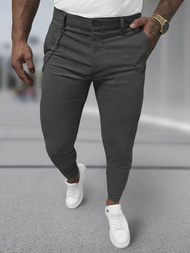 Herren Chino Hose Anthrazit OZONEE DJ/3300