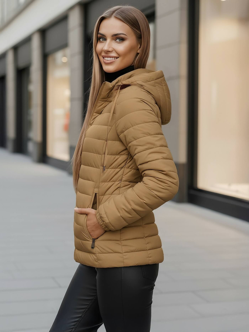 Damen Jacke Dunkelbeige OZONEE JS/16M9103/84Z