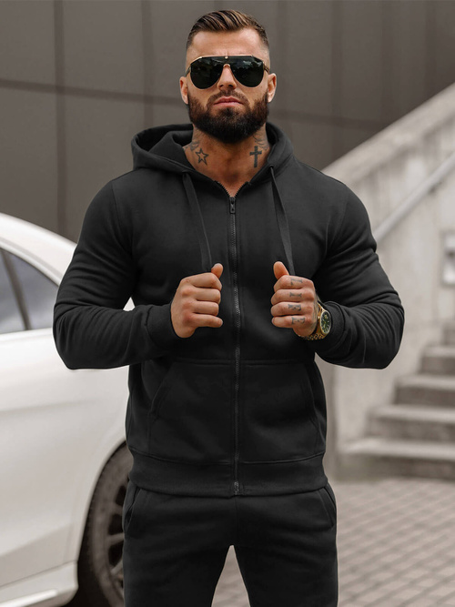 Herren Sportanzug Schwarz OZONEE JS/68C10386/3Z
