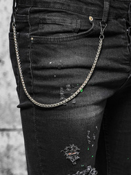 Herren Jeanshose Schwarz OZONEE O/MB460