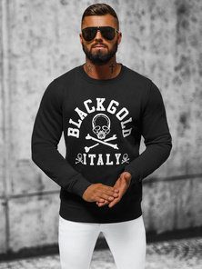 Herren Sweatshirt Schwarz OZONEE NB/MF2013