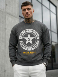 Herren Sweatshirt Dunkelgrau OZONEE JS/8B1768/5