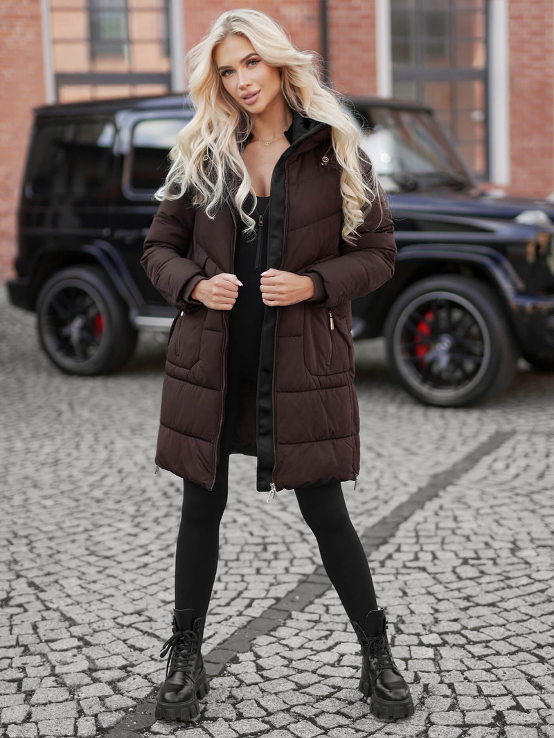 Damen Jacke Schokolade OZONEE JS/16M9302/158Z