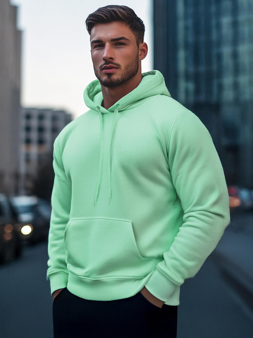 Herren Kapuzenpullover Mintgrün OZONEE JS/2009Z