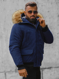 Herren Winterjacke Dunkelblau OZONEE JS/M2019/215