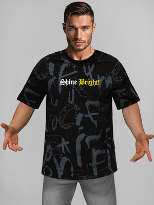 Herren T-shirt Schwarz OZONEE O/YN2/621Z