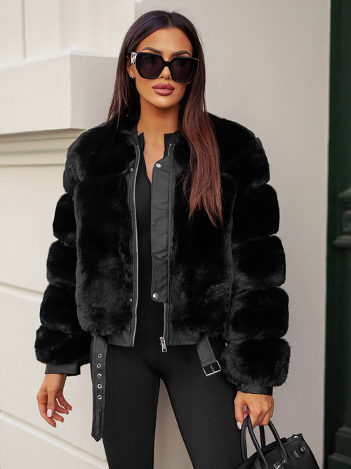 Damen Jacke Schwarz OZONEE JS/11Z8080Z