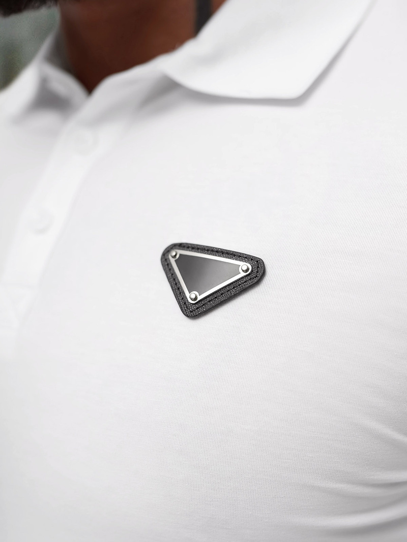 Herren Poloshirt Weiß OZONEE NB/MT3122