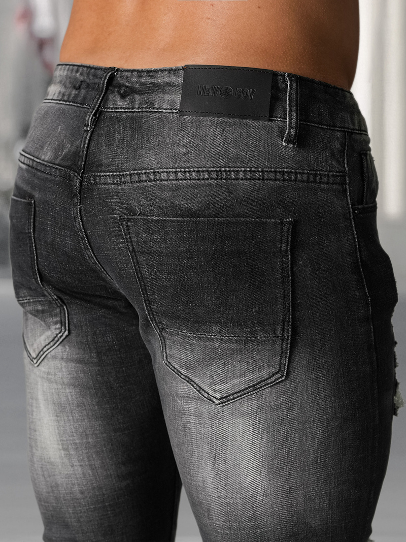 Herren Jeanshose Schwarz OZONEE NB/MP0075NZ