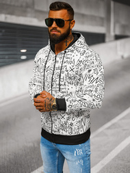 Herren Kapuzenpullover Weiß OZONEE JS/8B1182/1