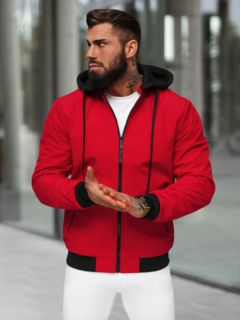 Herren Jacke Rot OZONEE JS/62M9502/270