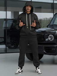 Herren Sportanzug Schwarz OZONEE O/3C582AB